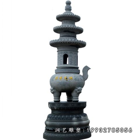 小区大理石塔景观雕塑