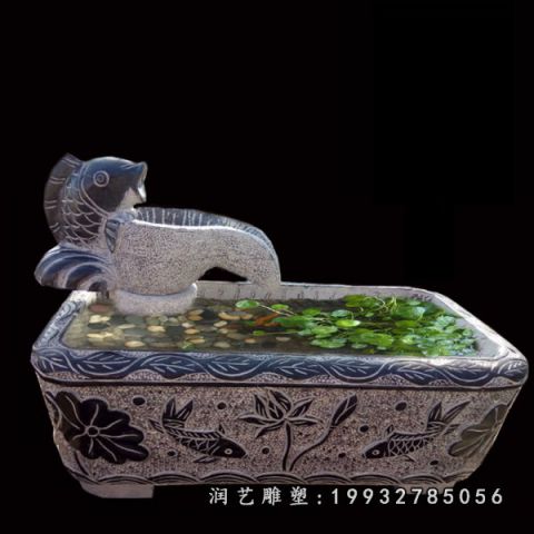 大理石流水盆景观雕塑