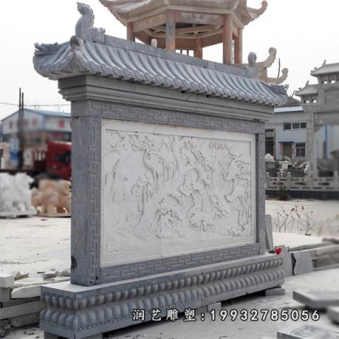 公园大理石影壁景观雕塑