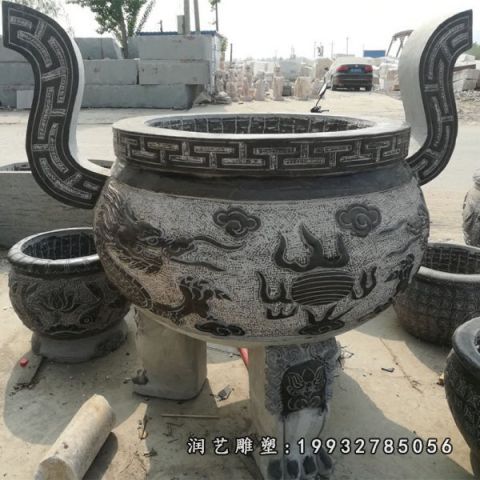 大理石城市香炉景观雕塑