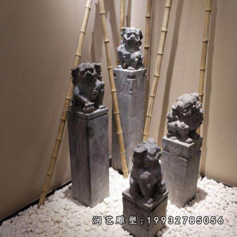 大理石街道拴马桩景观雕塑