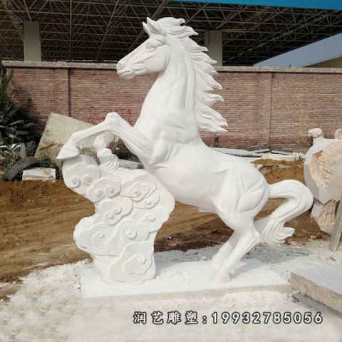 户外大理石马雕塑