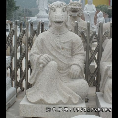 景区大理石十二生肖雕塑