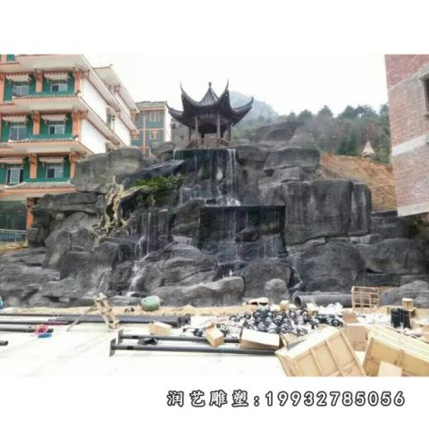小区大理石景观假山雕塑
