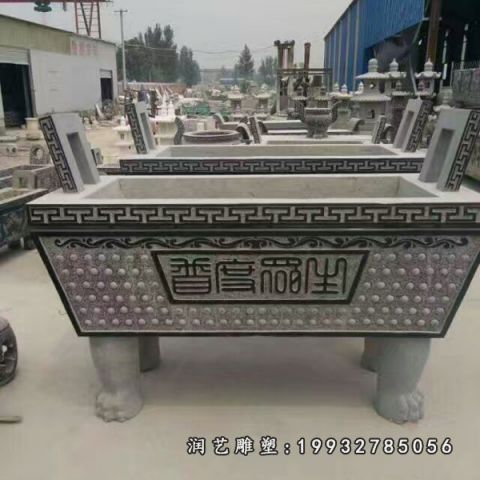 园林大理石香炉景观雕塑