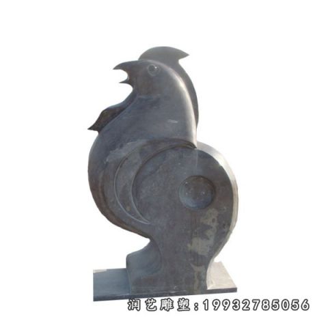 酒店大理石鸡雕塑