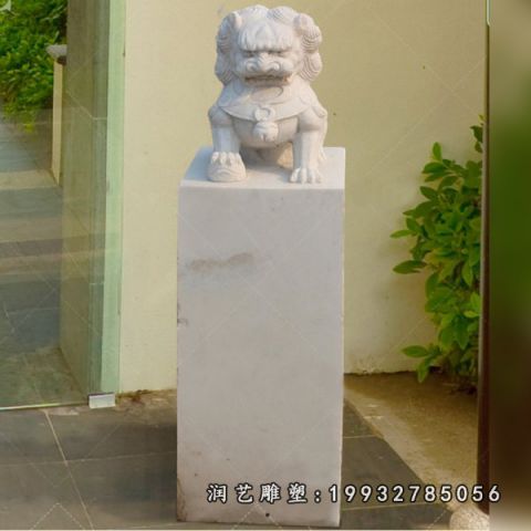 大理石景观拴马桩雕塑