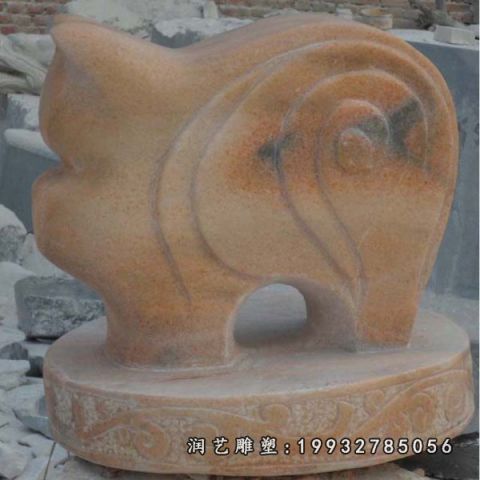 晚霞红十二生肖雕塑