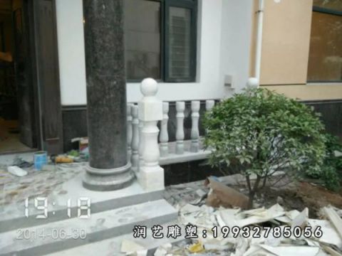 酒店大理石栏杆雕塑