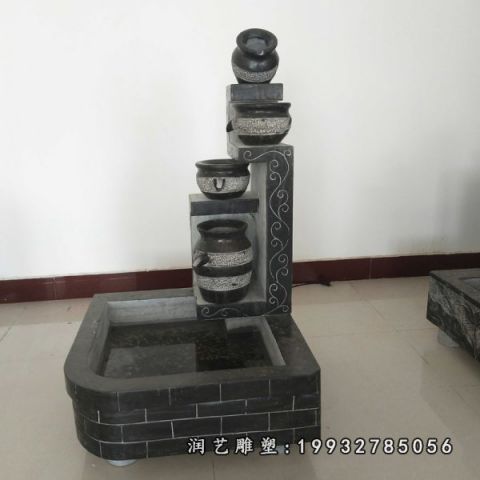大理石景观流水盆雕塑