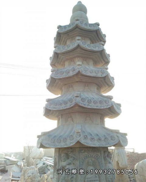 小区石塔景观雕塑