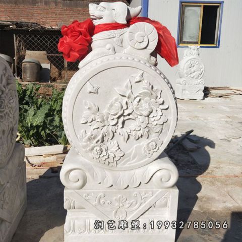 城市大理石抱鼓石雕塑