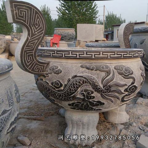 广场大理石香炉雕塑