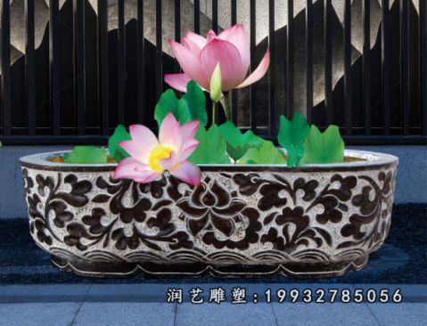庭院鱼缸景观石雕