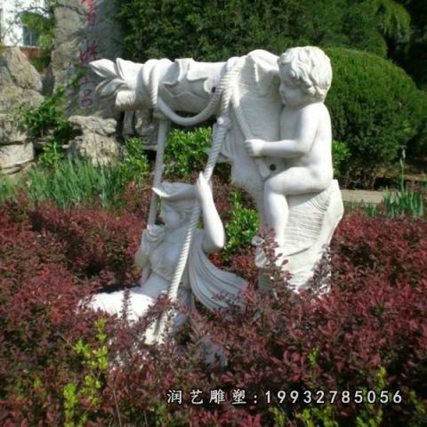 城市人物儿童石雕