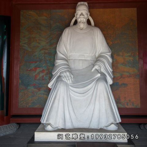 街道杜甫人物石雕