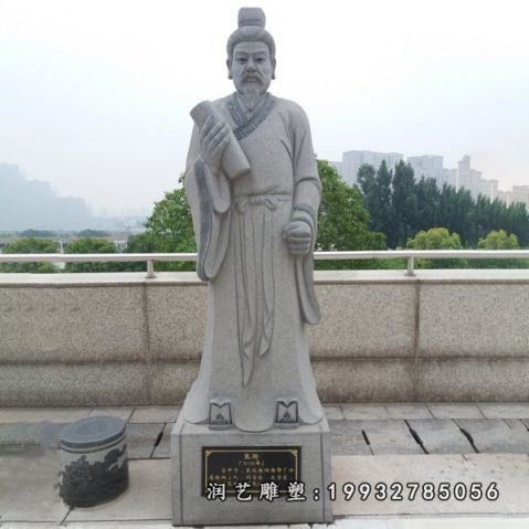 校园人物张衡石雕