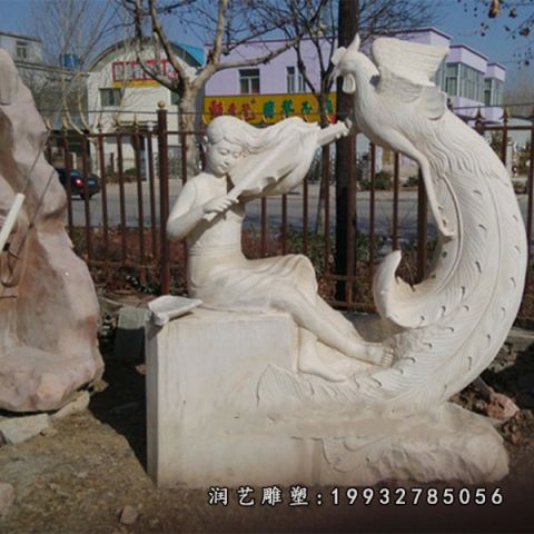 庭院凤凰动物石雕
