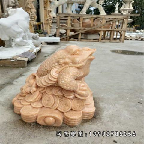 花园动物金蟾石雕