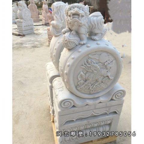 园林抱鼓石景观石雕