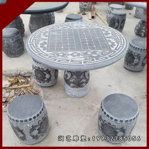 城市景观桌凳石雕