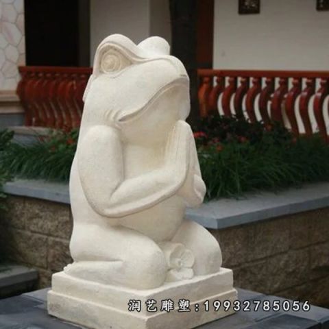 商业街动物青蛙石雕