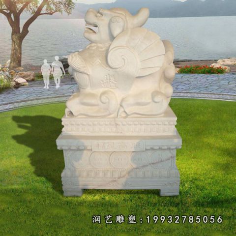城市动物貔貅石雕