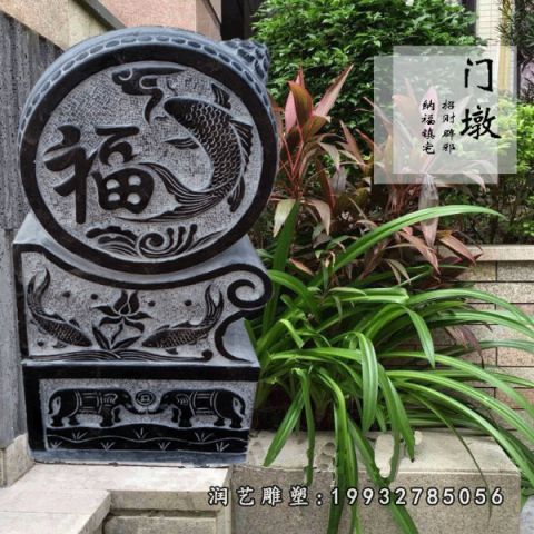 广场景观门墩石雕