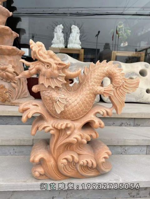 商场龙动物石雕