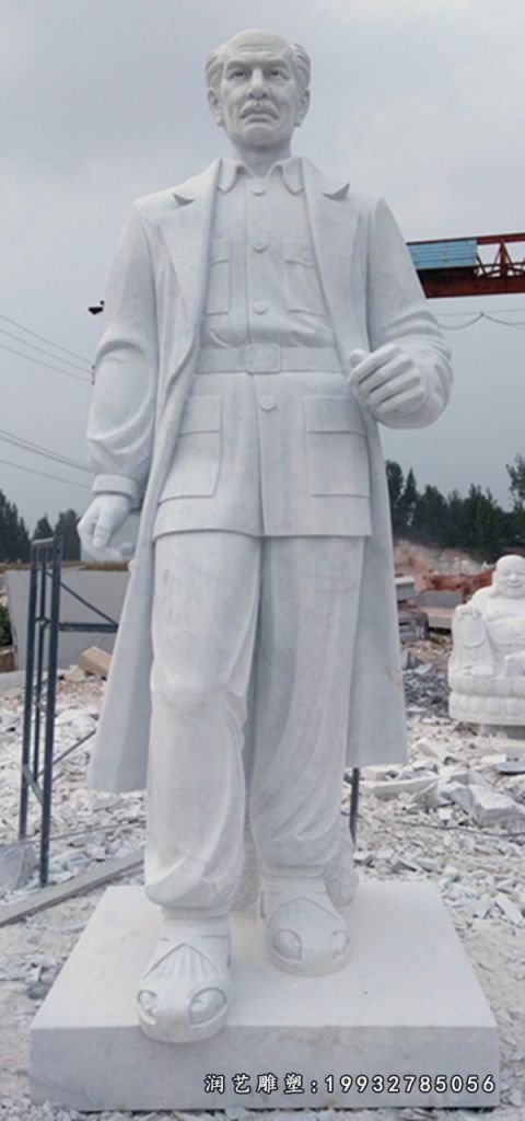 广场人物白求恩石雕