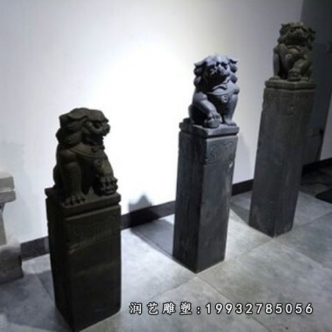 园林景观拴马桩石雕