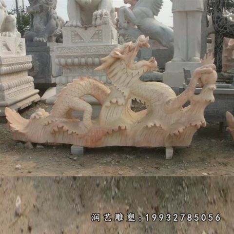 酒店动物龙石雕