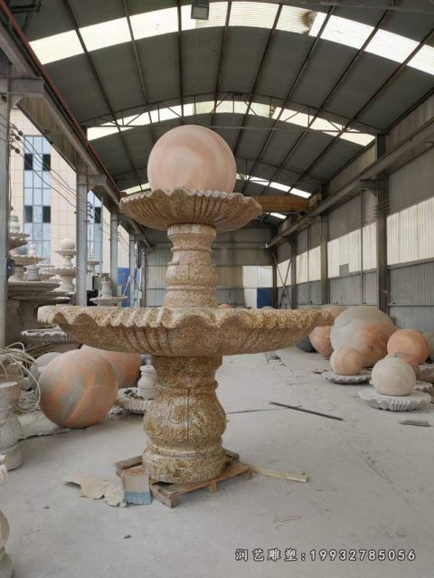 公司风水球石雕