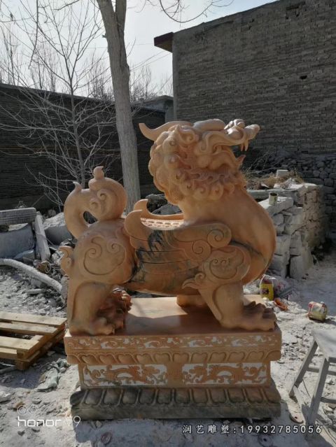 商业街动物貔貅石雕