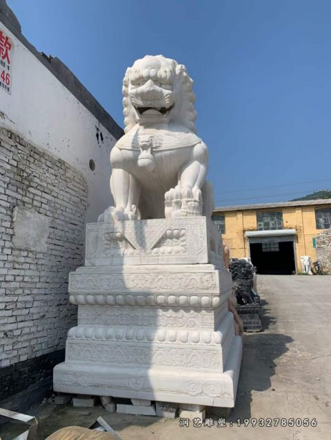 公司动物狮子石雕