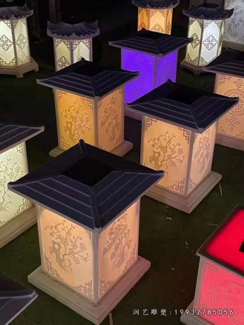 酒店景观石灯雕塑