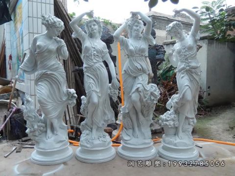 公寓西方人物石雕