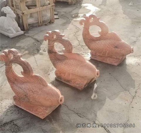 商业街鱼动物石雕