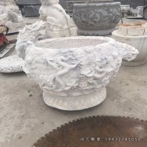 公司景观水缸石雕
