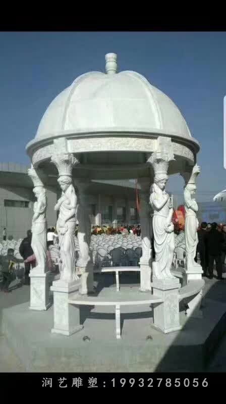 街道景观凉亭石雕