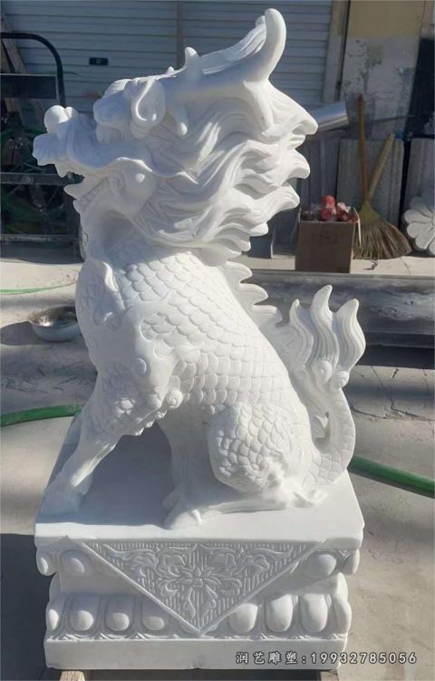 企业动物麒麟石雕