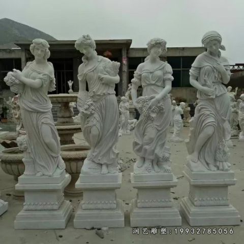 商业街西方人物石雕