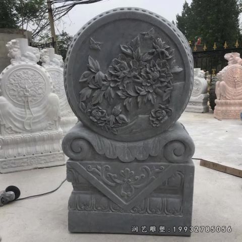 步行街抱鼓石石雕