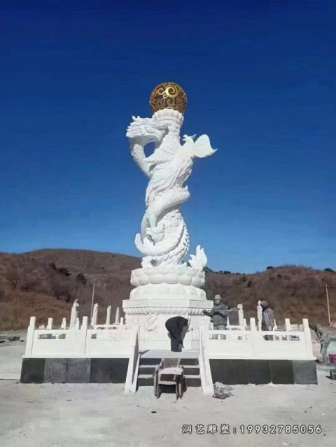 园林动物龙石雕