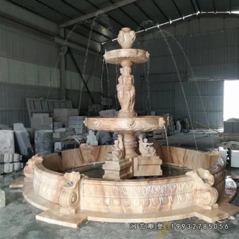 学校景观喷泉石雕