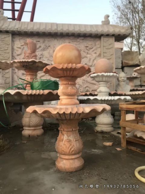 花园景观风水球石雕
