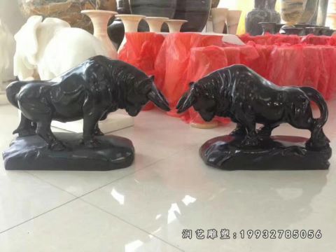 动物牛校园石雕
