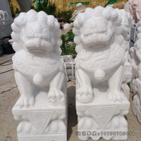 庭院动物狮子石雕