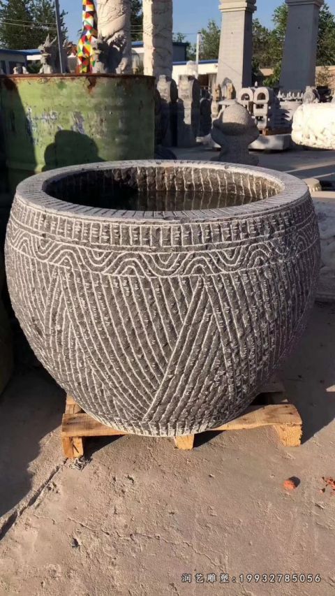公寓水缸景观石雕