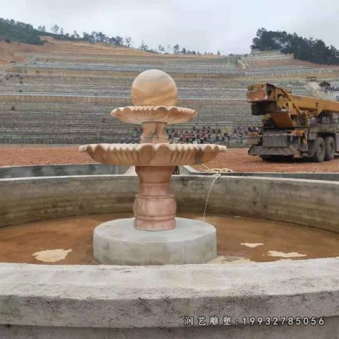 公园风水球石雕